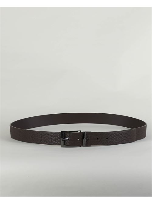 Reversible belt in woven print leather Emporio Armani EMPORIO ARMANI | Belt | Y4S195Y231J88209